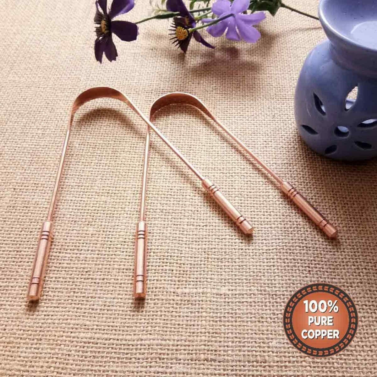 Pure Copper Ayurvedic Tongue Scraper