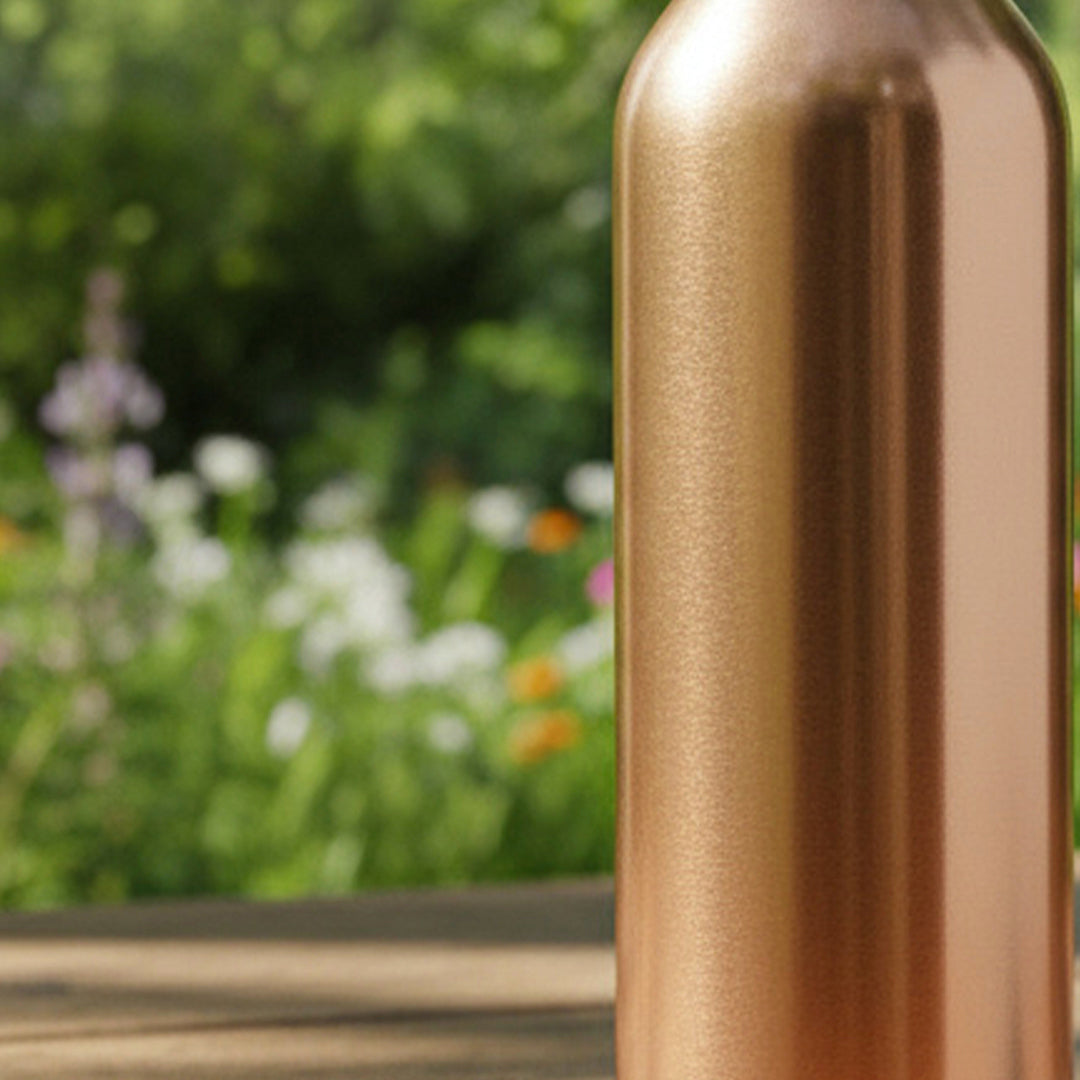 Special Edition Plain Copper Water Bottle | Smooth Matte Finish for Pure Hydration